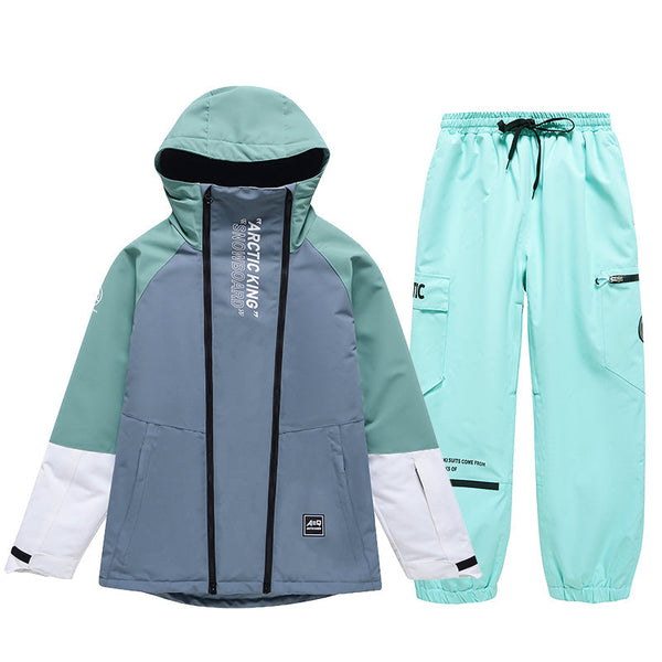 Men's Double Zippers Mountain Discover Snow Suits
