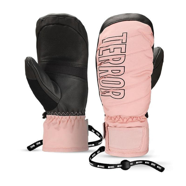 Terror Mountain Climber Ski Snowboard Crew Mittens