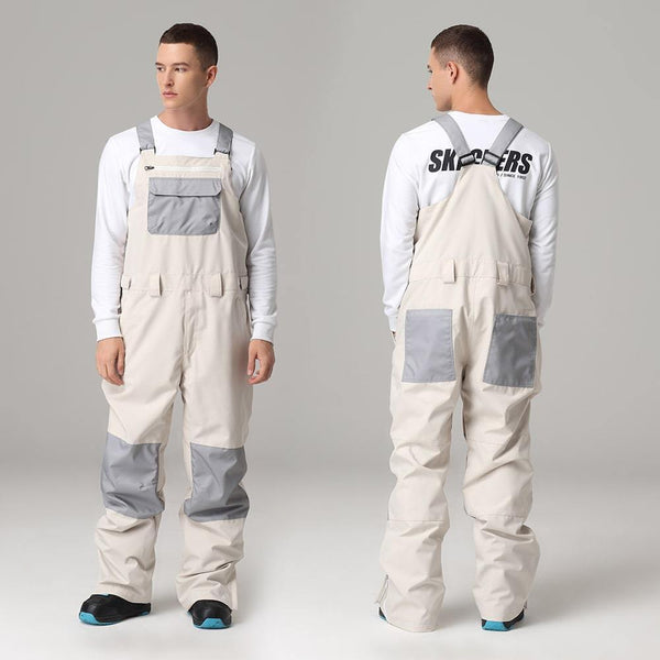 Herren Searipe Unisex Stylish Black Mountain Discover Snowboard Hose Ski Bibs Latzhose