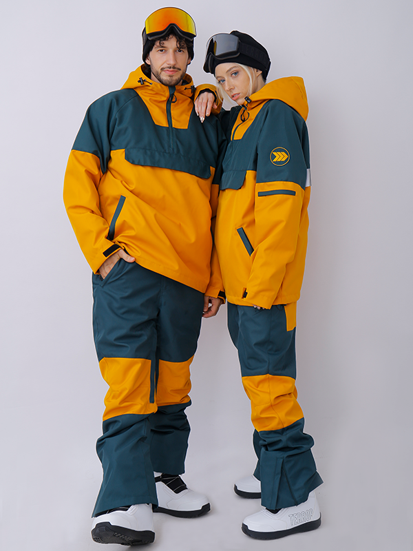 Snowshred Alpine Ranger Colorblock-Anorak-Schneeanzüge für Herren