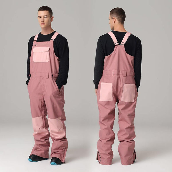 Herren Searipe Unisex Stylish Pink Mountain Discover Ski Hose Schnee Bibs Latzhose