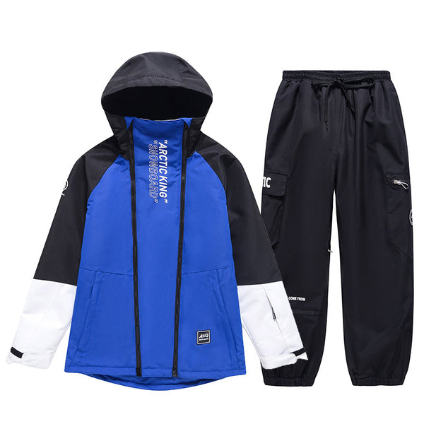 Men's Double Zippers Mountain Discover Snow Suits