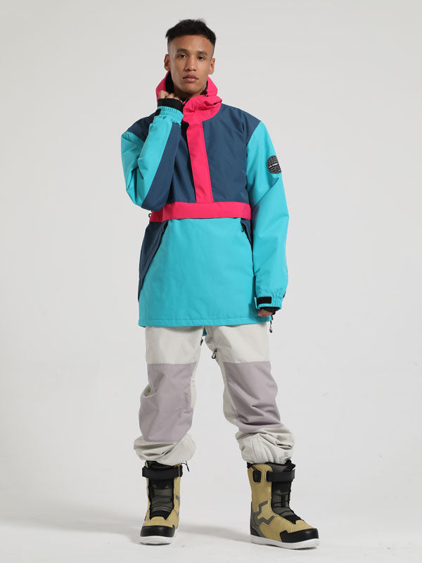 Men's Gsou Snow Winter Messenger Anorak Snow Jacket & Pants Set