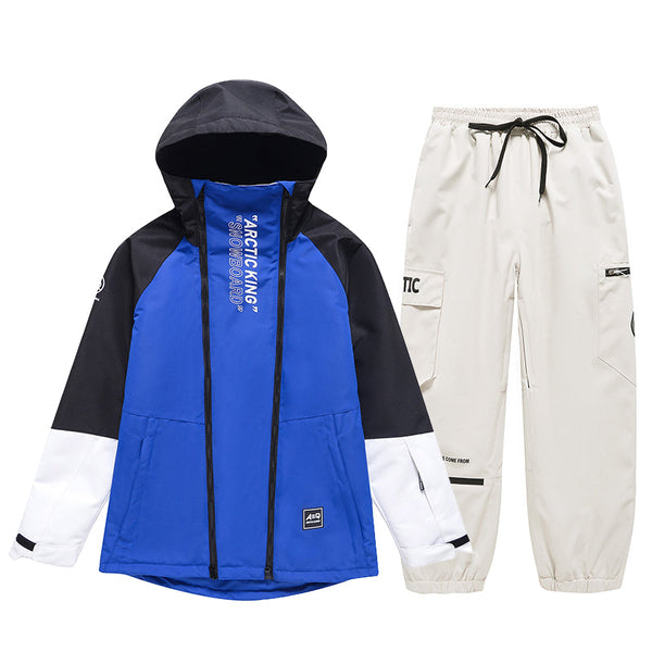 Men's Double Zippers Mountain Discover Snow Suits