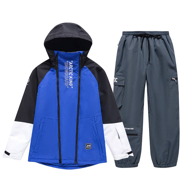 Men's Double Zippers Mountain Discover Snow Suits