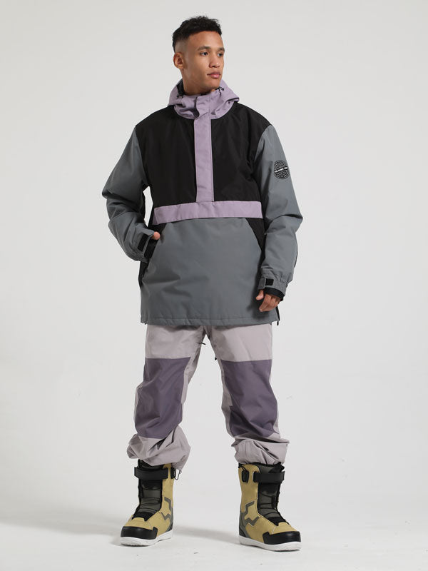 Men's Gsou Snow Winter Messenger Anorak Snow Jacket & Pants Set
