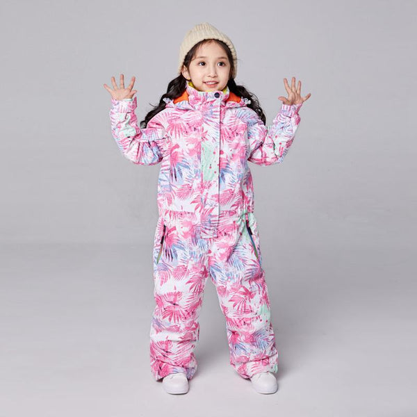 Girls Searipe One Piece Stylish Ski Suits Winter Jumpsuit Snowsuits