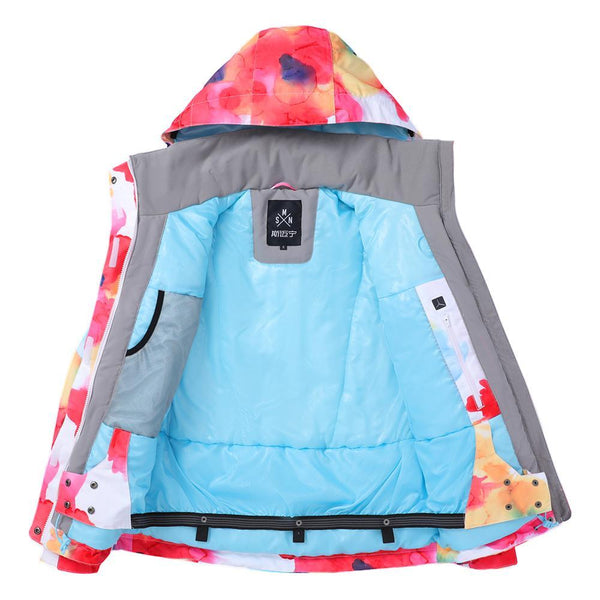 Women's SMN Bright Colorful New Fashion Waterproof Winter Snowboard Jacket