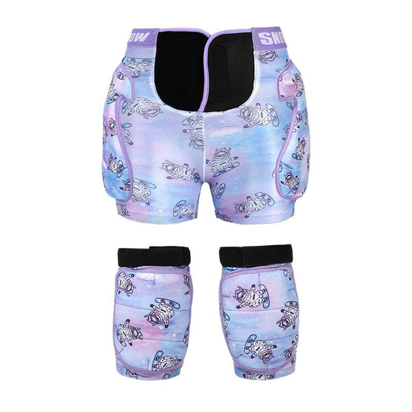 Kids Nandn Little Explorer Professional Snow Hip Pad & Knee Pad Set