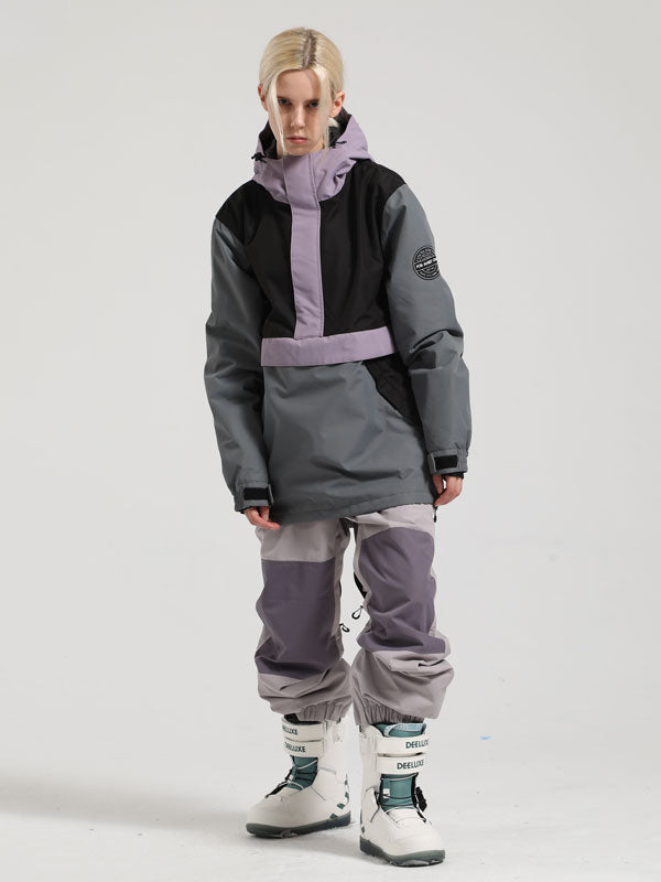 Women's Gsou Snow Winter Messenger Anorak Snow Jacket & Pants Set