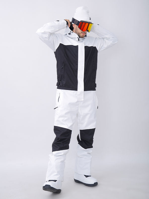 Einteiliger Snowshred Alpine Ranger Colorblock-Schneeanzug für Herren