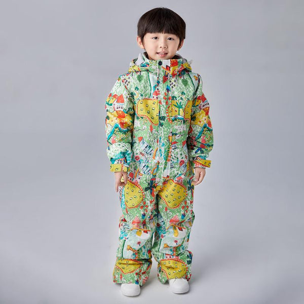 Boys Searipe One Piece Stylish Ski Suits Winter Jumpsuit Snowsuits