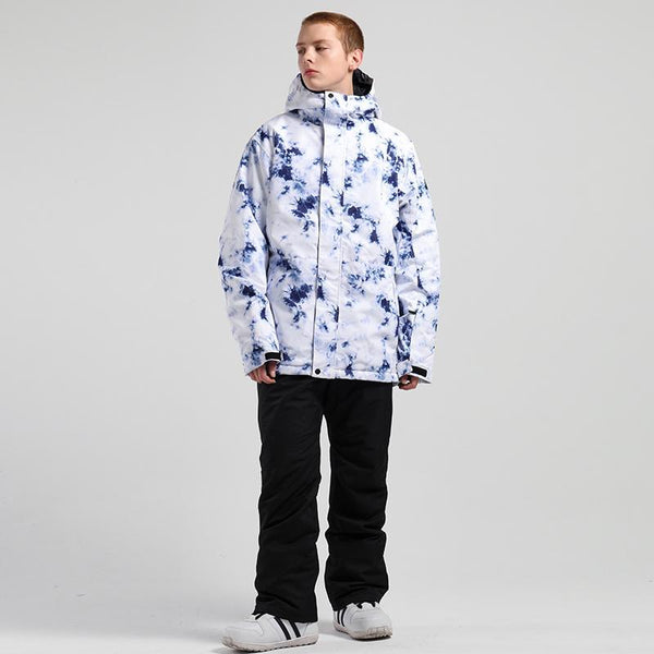 Herren SMN Winter Mountain Snowflake Freistil Zweiteiliger Schneeanzug