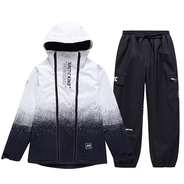 Men's Double Zippers Mountain Discover Snow Suits