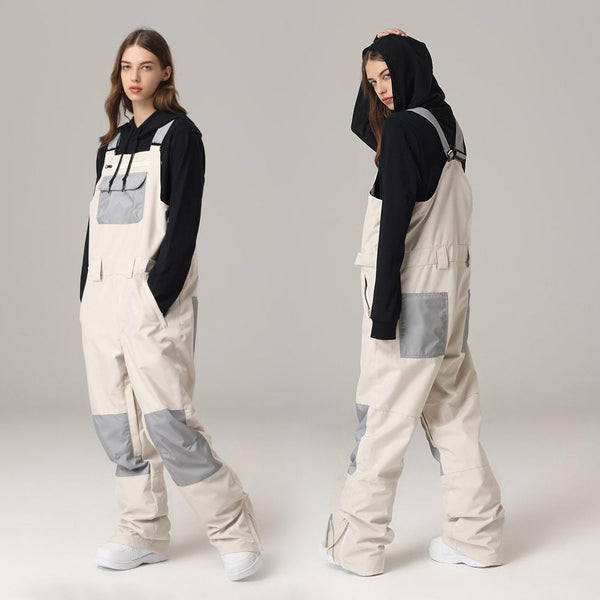 Damen Searipe Unisex Khaki Winter Mountain Discover Snowboard Hose Ski Bibs Latzhose