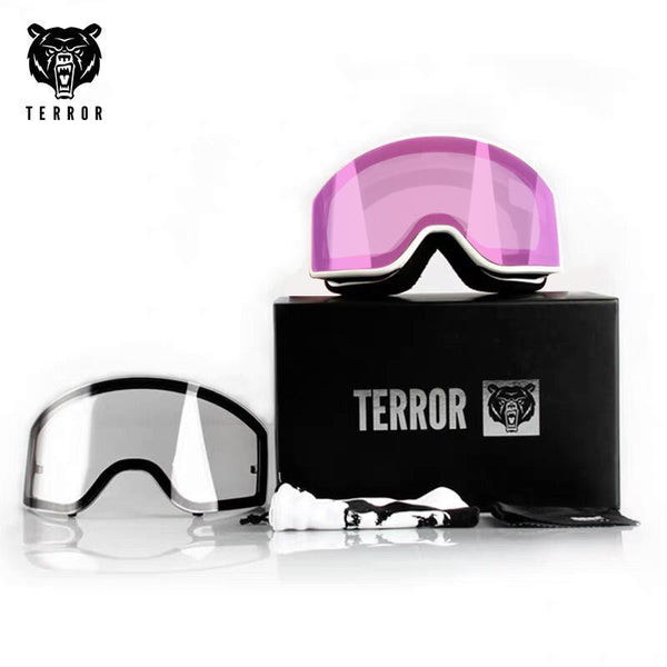 Unisex Terror Frame Snowboard Goggles / 1 Spare Lens