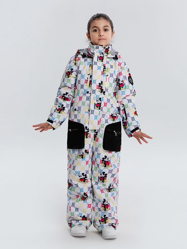 Girls Arctic Queen One Piece Stylish Ski Suits Winter Jumpsuit Snowsuits