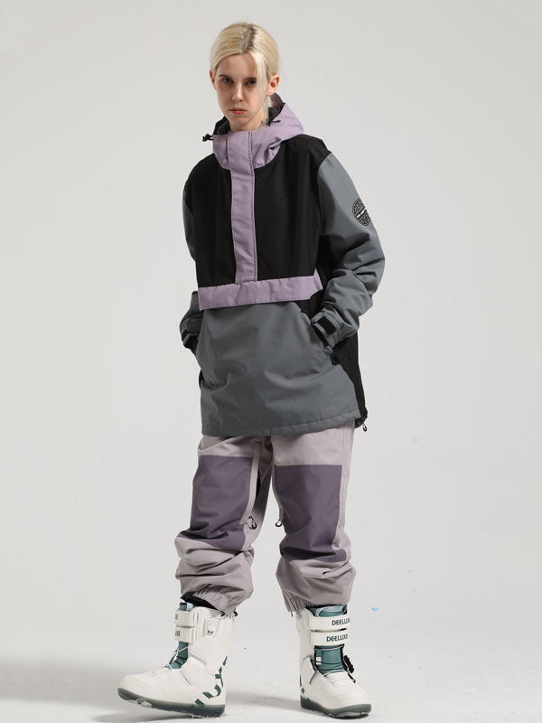 Women's Gsou Snow Winter Messenger Anorak Snow Jacket & Pants Set
