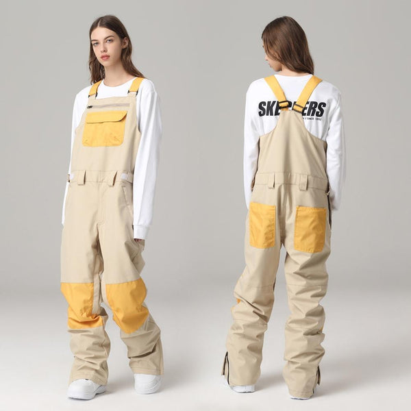 Damen Searipe Unisex White Winter Mountain Discover Snowboard Hose Ski Bibs Latzhose