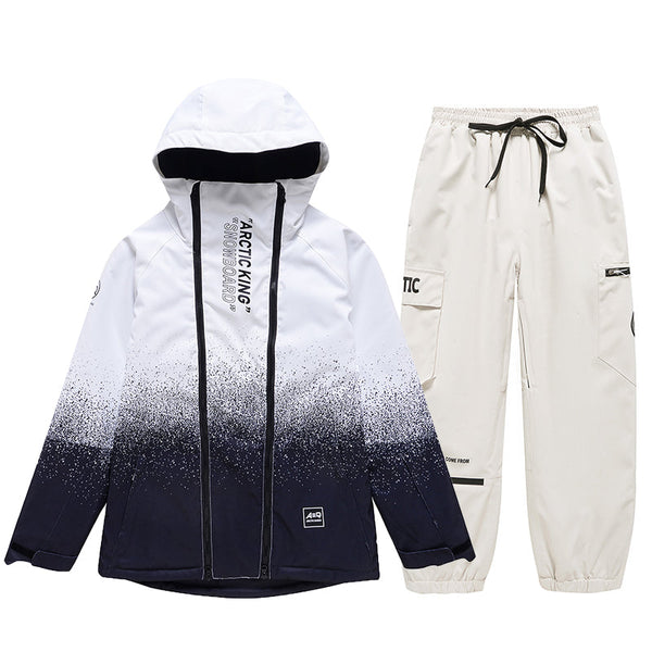 Men's Double Zippers Mountain Discover Snow Suits