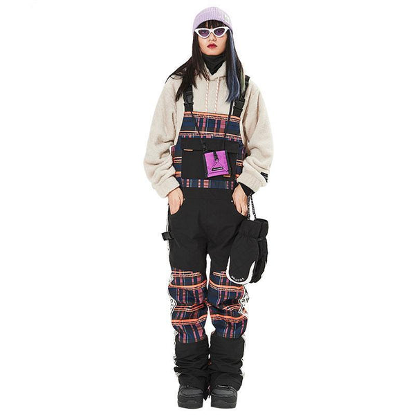 Women's Vector Oxford Vintage Insulated Overalls Bib Snow Pants
