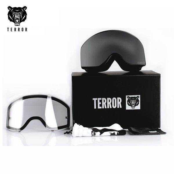 Unisex Terror Frame Snowboard Goggles / 1 Spare Lens