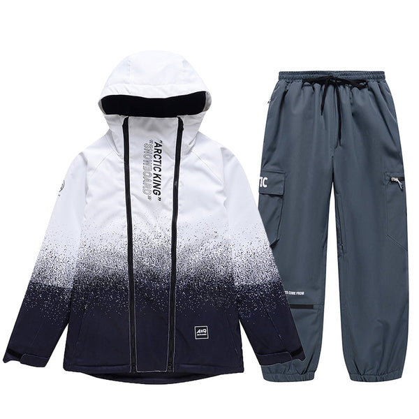 Men's Double Zippers Mountain Discover Snow Suits