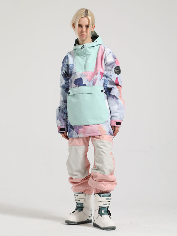 Women's Gsou Snow Mountain Messenger Anorak Snow Jacket & Pants Set