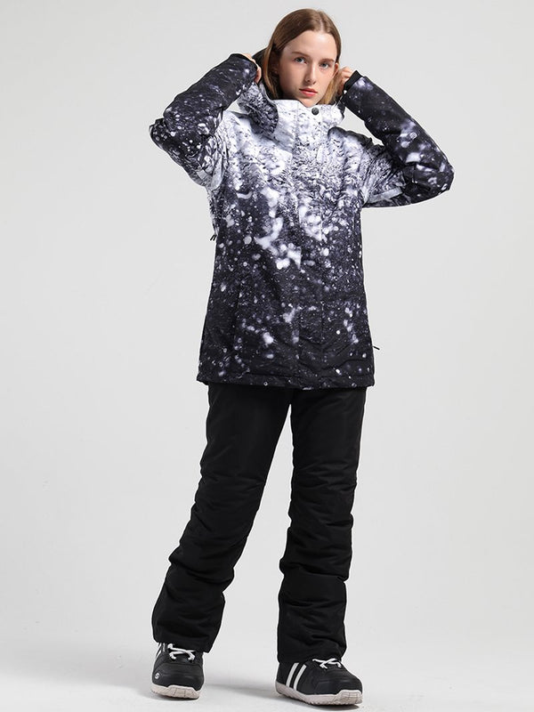 Damen SMN Mountain Freeze Bunte Wasserdichter Zweiteiliger Schneeanzug