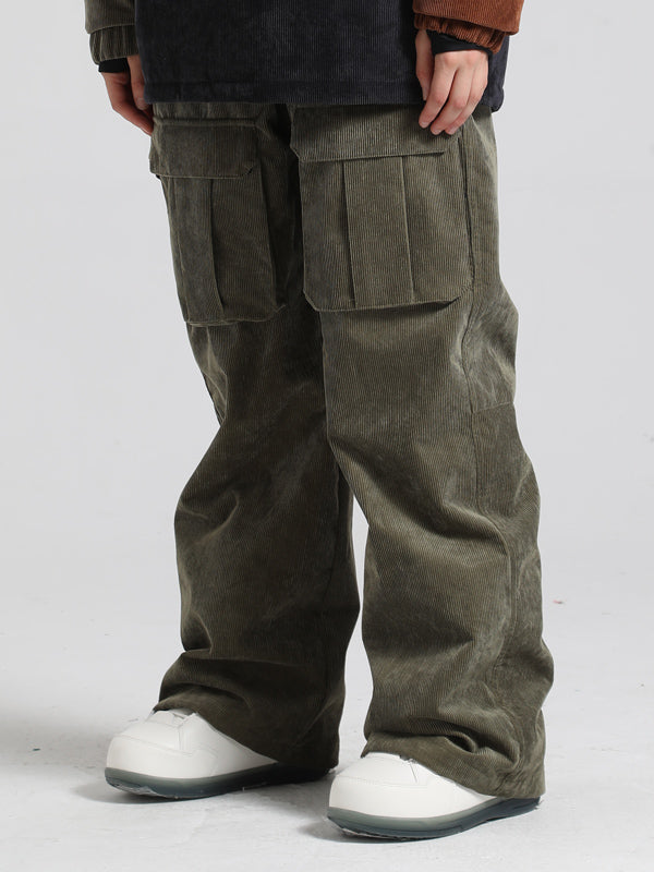 Women's Gsou Snow Corduroy Cargo Snow Pants