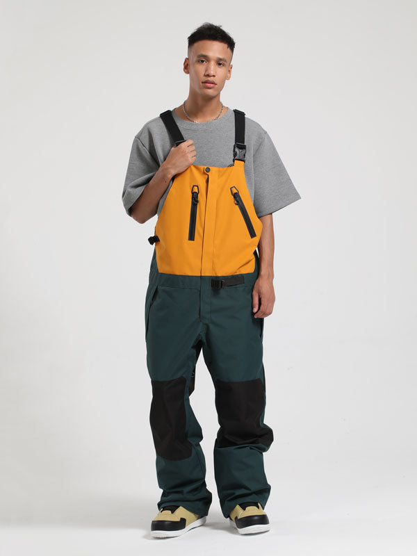 Men's Gsou Snow Block Snow Bibs Pants