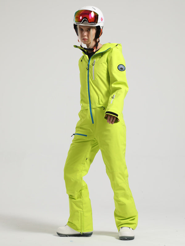 Women's Gsou Snow Mountain Queen Icon One Piece Snowsuit