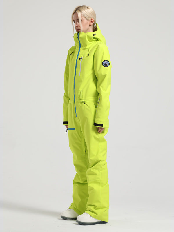 Women's Gsou Snow Mountain Queen Icon One Piece Snowsuit