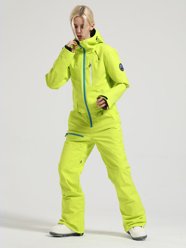 Women's Gsou Snow Mountain Queen Icon One Piece Snowsuit