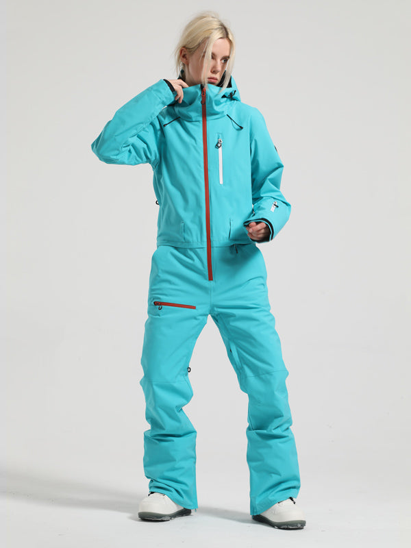 Women's Gsou Snow Mountain Queen Icon One Piece Snowsuit