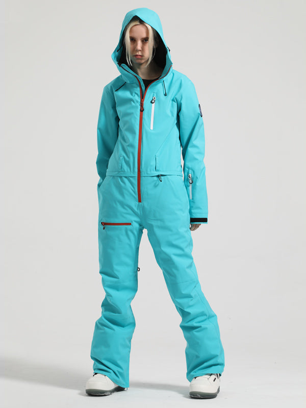 Women's Gsou Snow Mountain Queen Icon One Piece Snowsuit