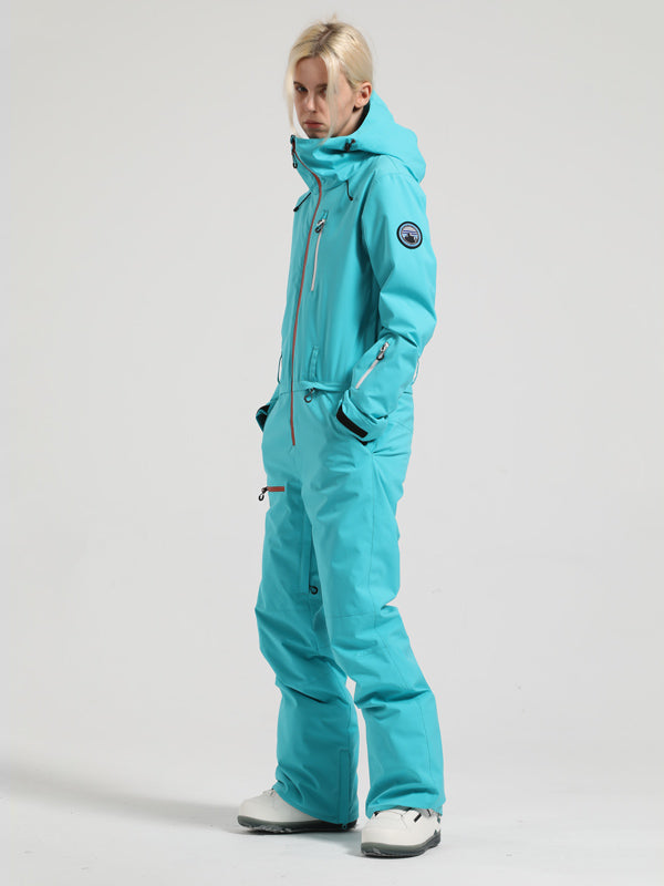 Women's Gsou Snow Mountain Queen Icon One Piece Snowsuit