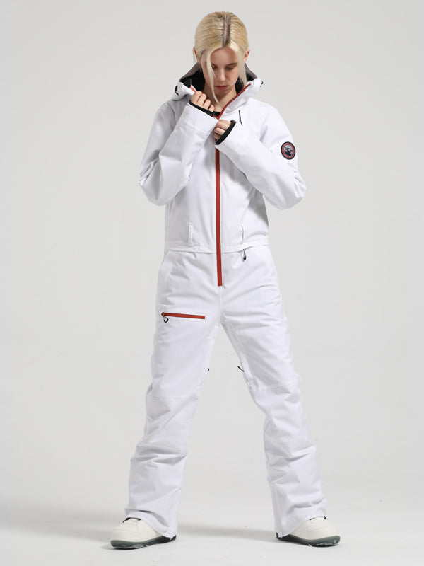 Women's Gsou Snow Mountain Queen Icon One Piece Snowsuit