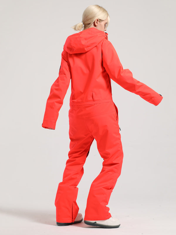 Women's Gsou Snow Mountain Queen Icon One Piece Snowsuit