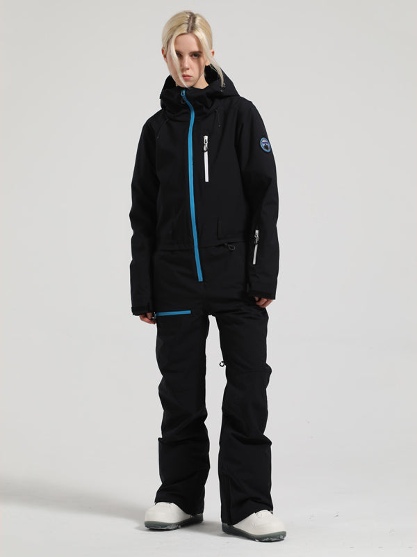 Women's Gsou Snow Mountain Queen Icon One Piece Snowsuit