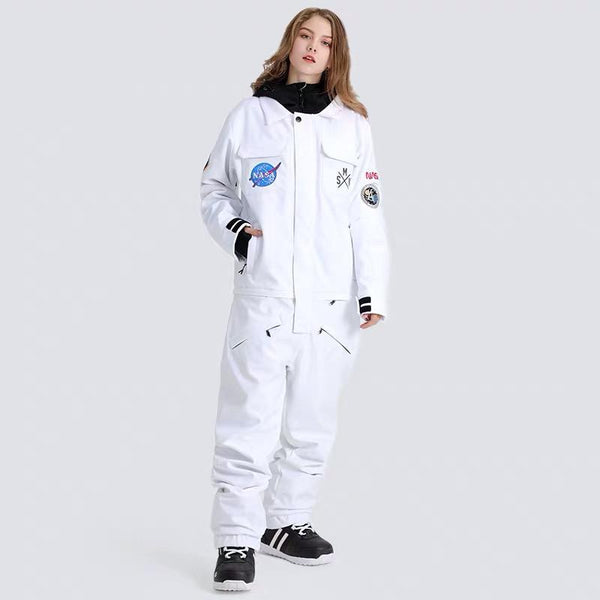 Damen SMN Slope Star Nasa Icon Winter Snowboard Einteiler Schneeanzüge
