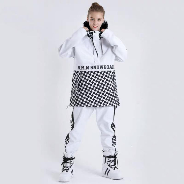 Womens SMN Top Fashion Outdoor Mountain Jacket & Pants Set