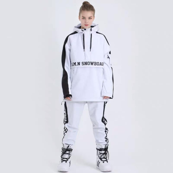 Womens SMN Top Fashion Snowboard Suit Snowsuit Jacket & Pants Set