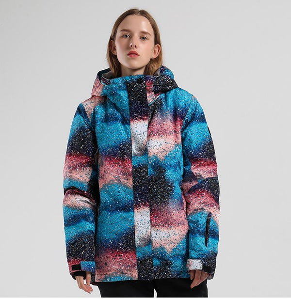 Damen SMN Mountain Aventure Fashion Wasserdicht Snowboard Jacke