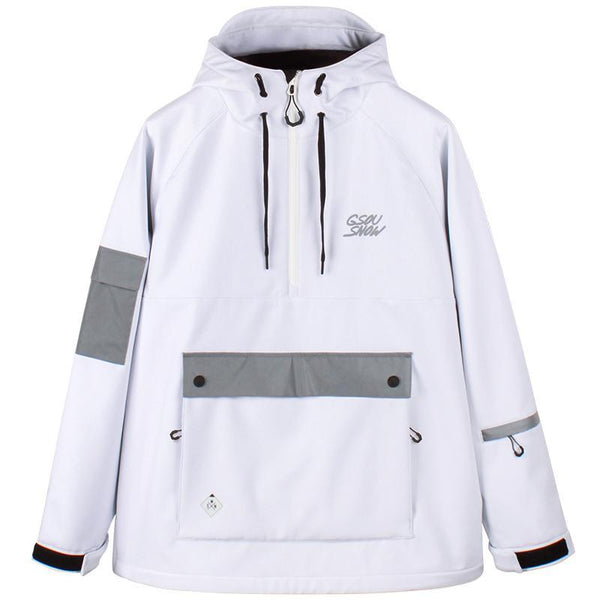 Damen Unisex Alpine Messenger Glimmer Schneejacke Wasserdichter Mantel