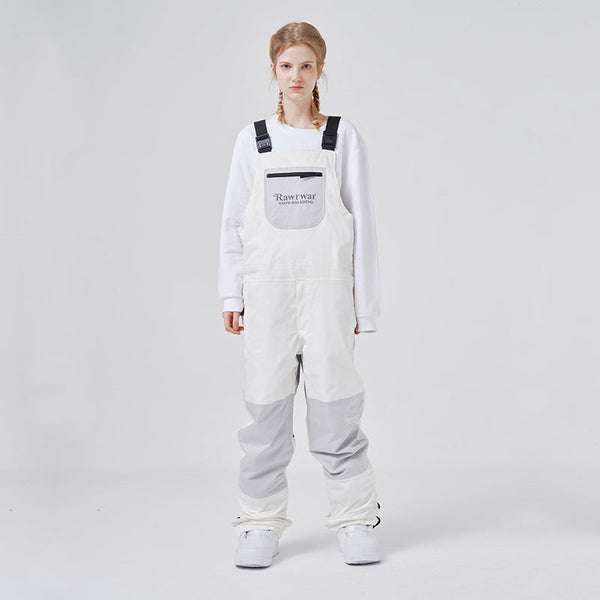 Women's RAWRWAR Mountain Discover Colorblock Snow Bibs Ski Pants