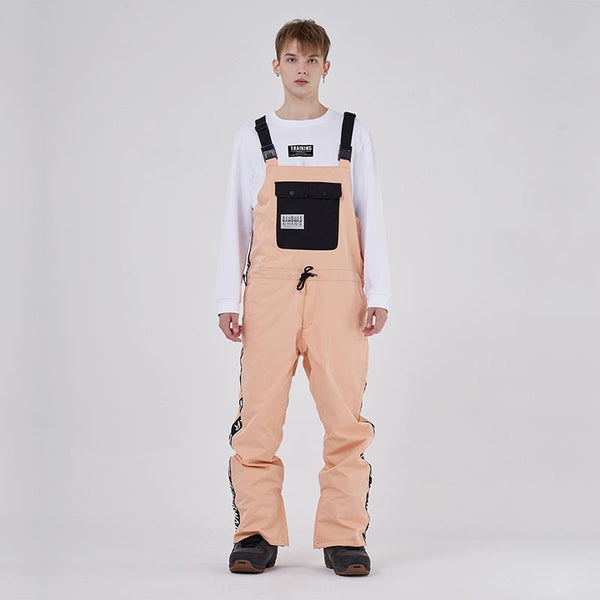 Men's RAWRWAR Winter Collective Large Pocket Stripe Snow Bibs Pants