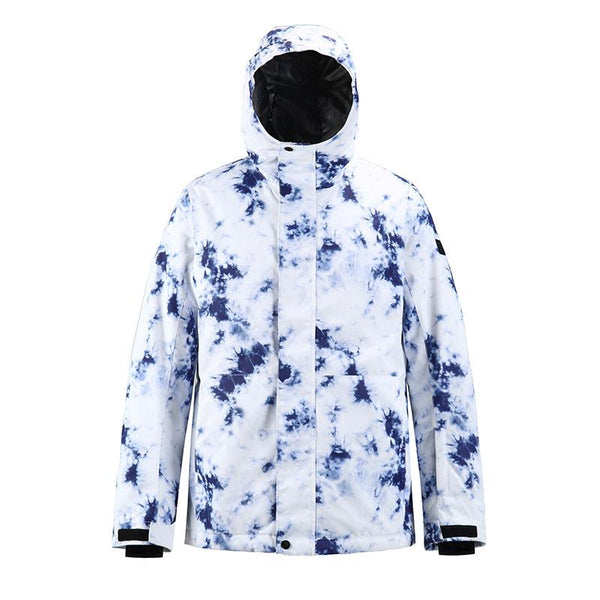 Men's SMN Winter Mountain Snowflake Freestyle Ski Snowboard Jacket - Snowverb