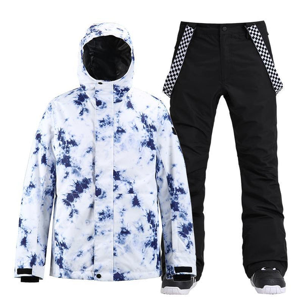 Herren SMN Mountain Snowflake Freistil Snowboard Zweiteiliger Schneeanzug