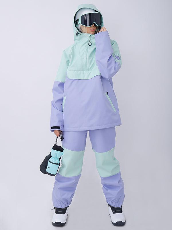 Women's snowshred Alpine Colorblock Anorak Snow Jacket